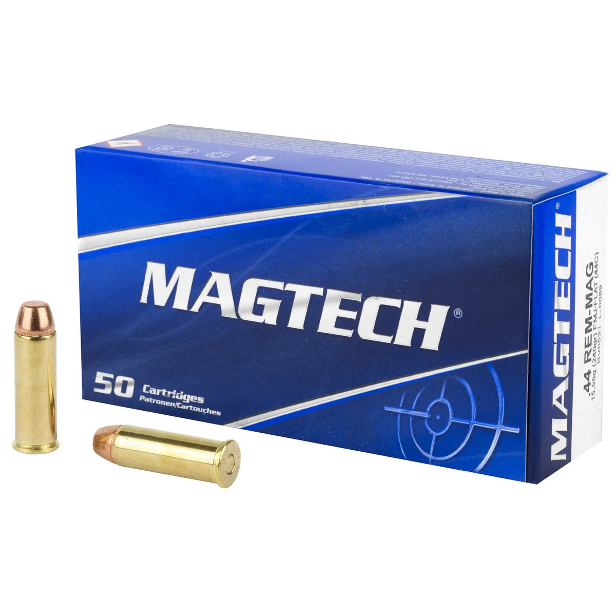 MAGTECH 44MAG 240GR FMJ FLAT 50/1000 - American Ordnance