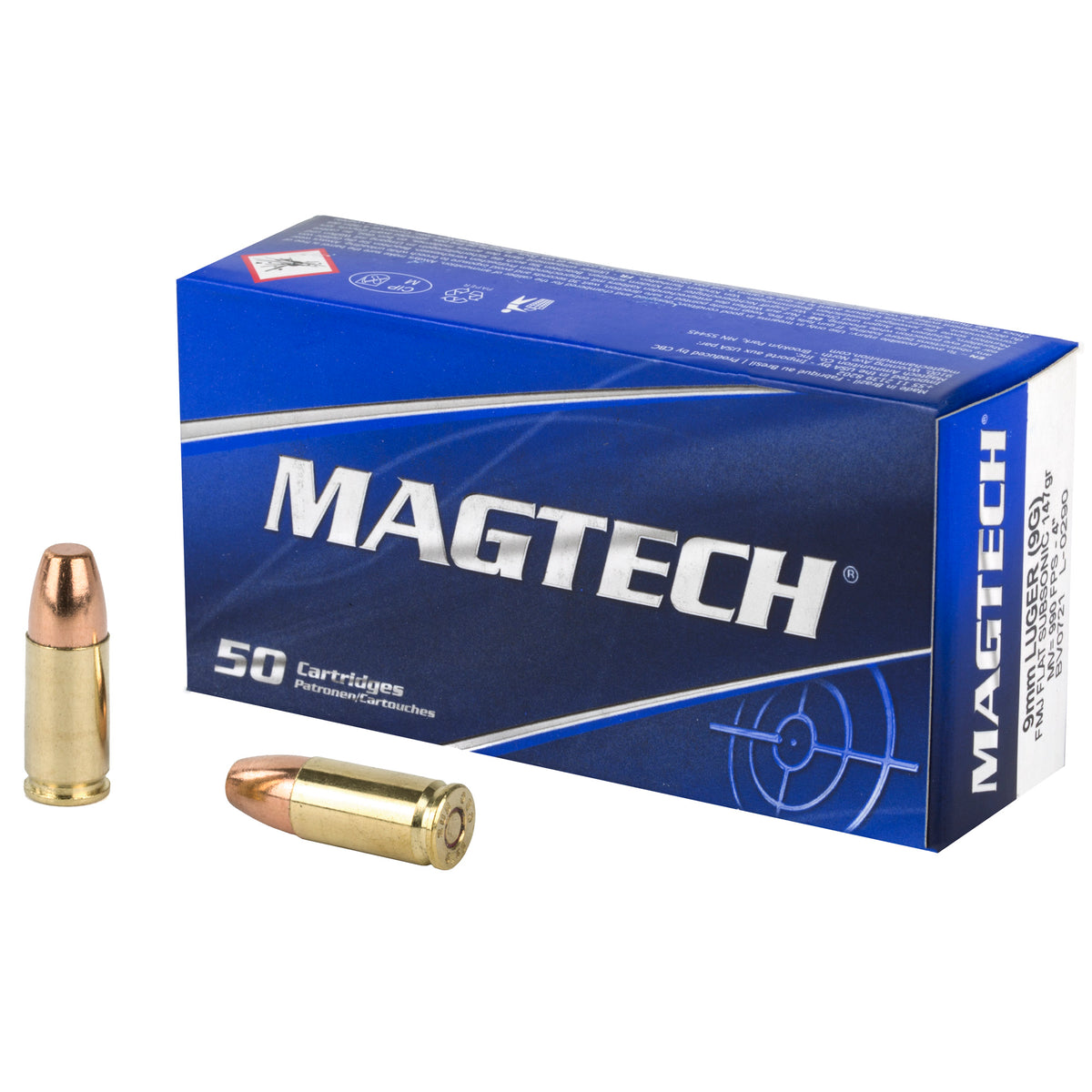 MAGTECH 9MM 147GR FMJ SUB 50RD