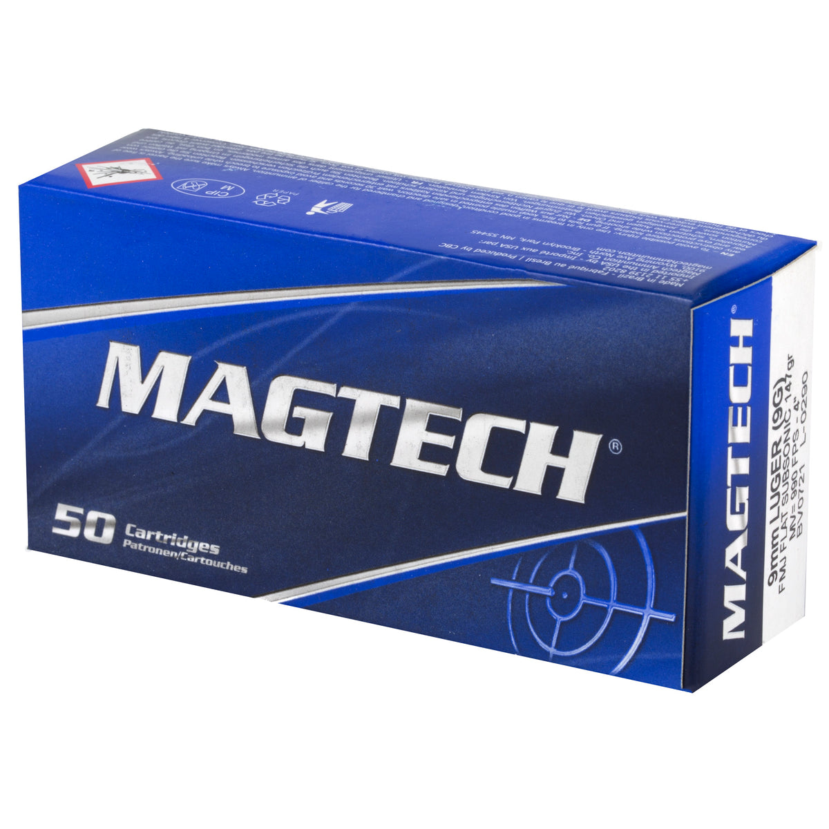 MAGTECH 9MM 147GR FMJ SUB 50RD