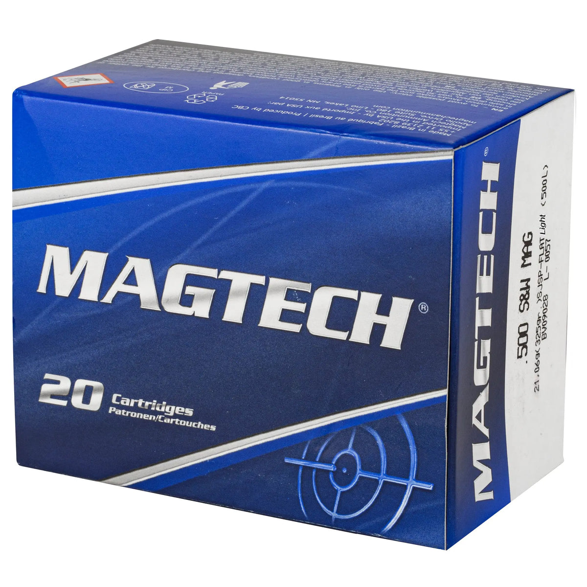 MAGTECH 500 S&amp;W 325GR SJSP LT 20/500 - American Ordnance