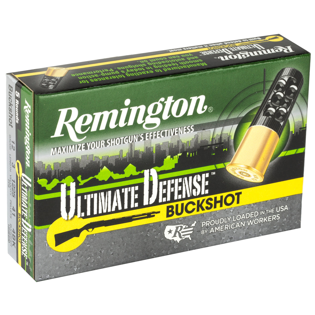 REMINGTON ULT DEF 12GA 3&quot; 4 BUCK 5RD