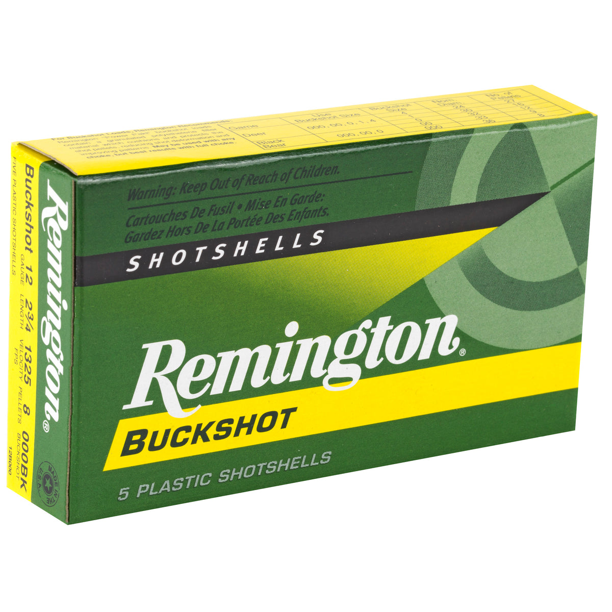 REMINGTON EXP 12GA 2.75&quot; 000 BCK 5RD