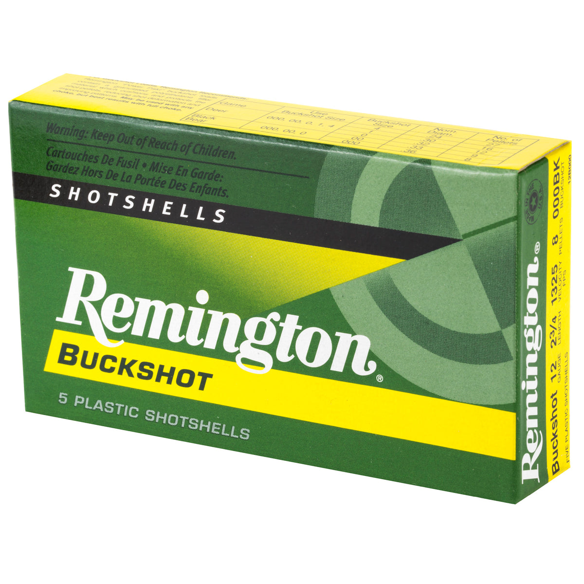 REMINGTON EXP 12GA 2.75&quot; 000 BCK 5RD