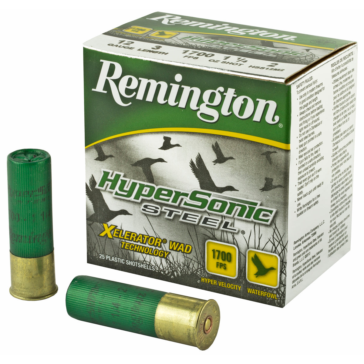 REMINGTON HYPERSONIC STL 12GA 3&quot; #2 25RD