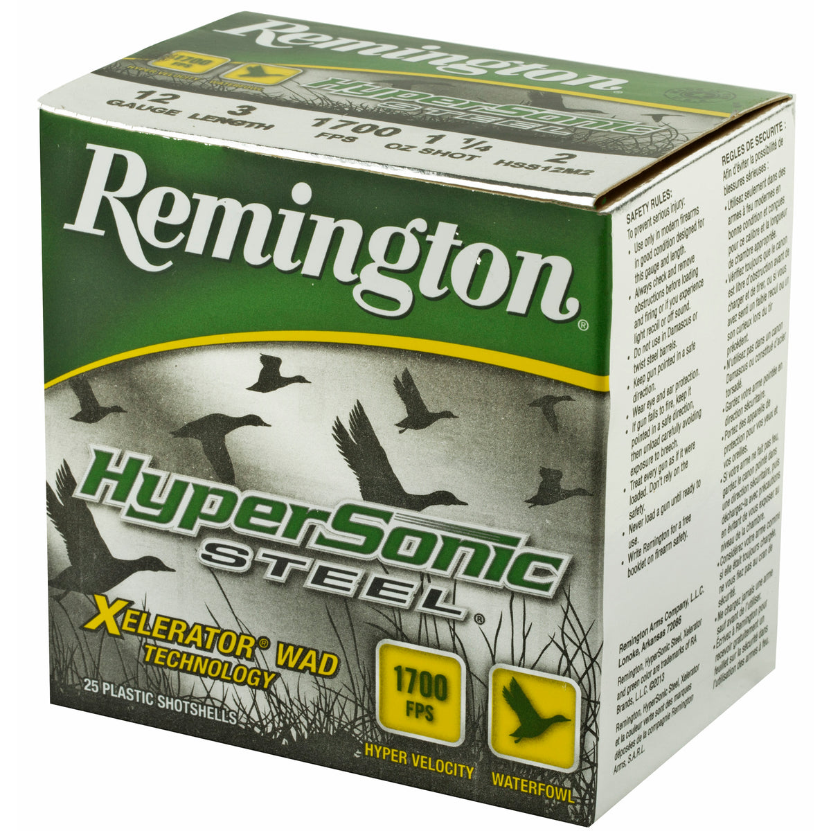 REMINGTON HYPERSONIC STL 12GA 3&quot; #2 25RD