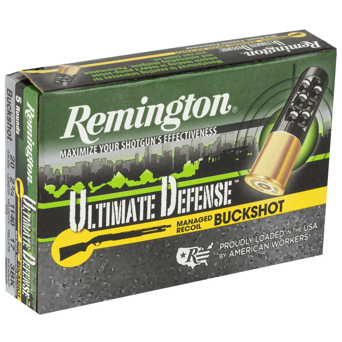 REMINGTON  ULT DEF 20GA 2.75&quot; 3 BUCK 5RD