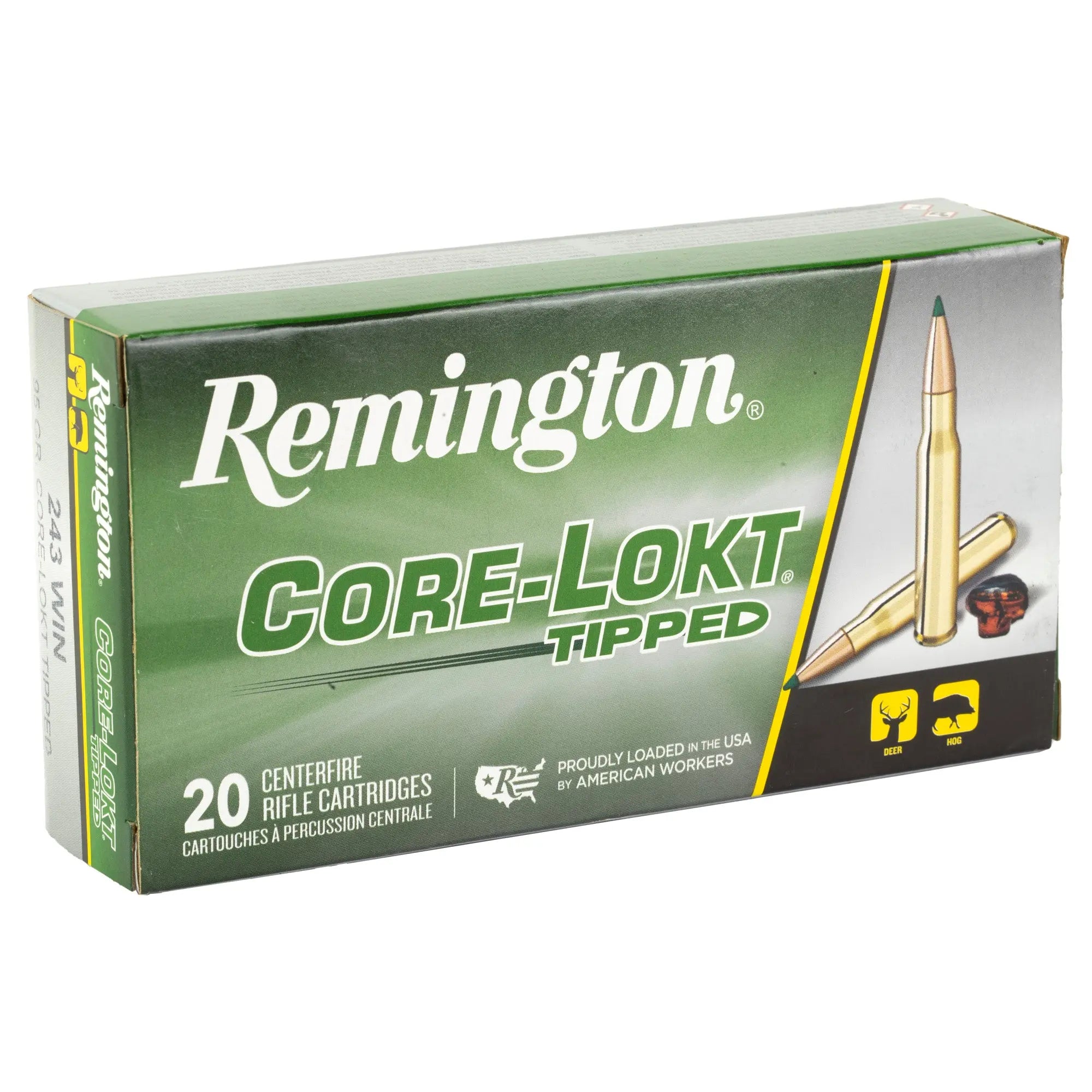 REM 243WIN 95GR CLOK TIPPED 20/200 - American Ordnance