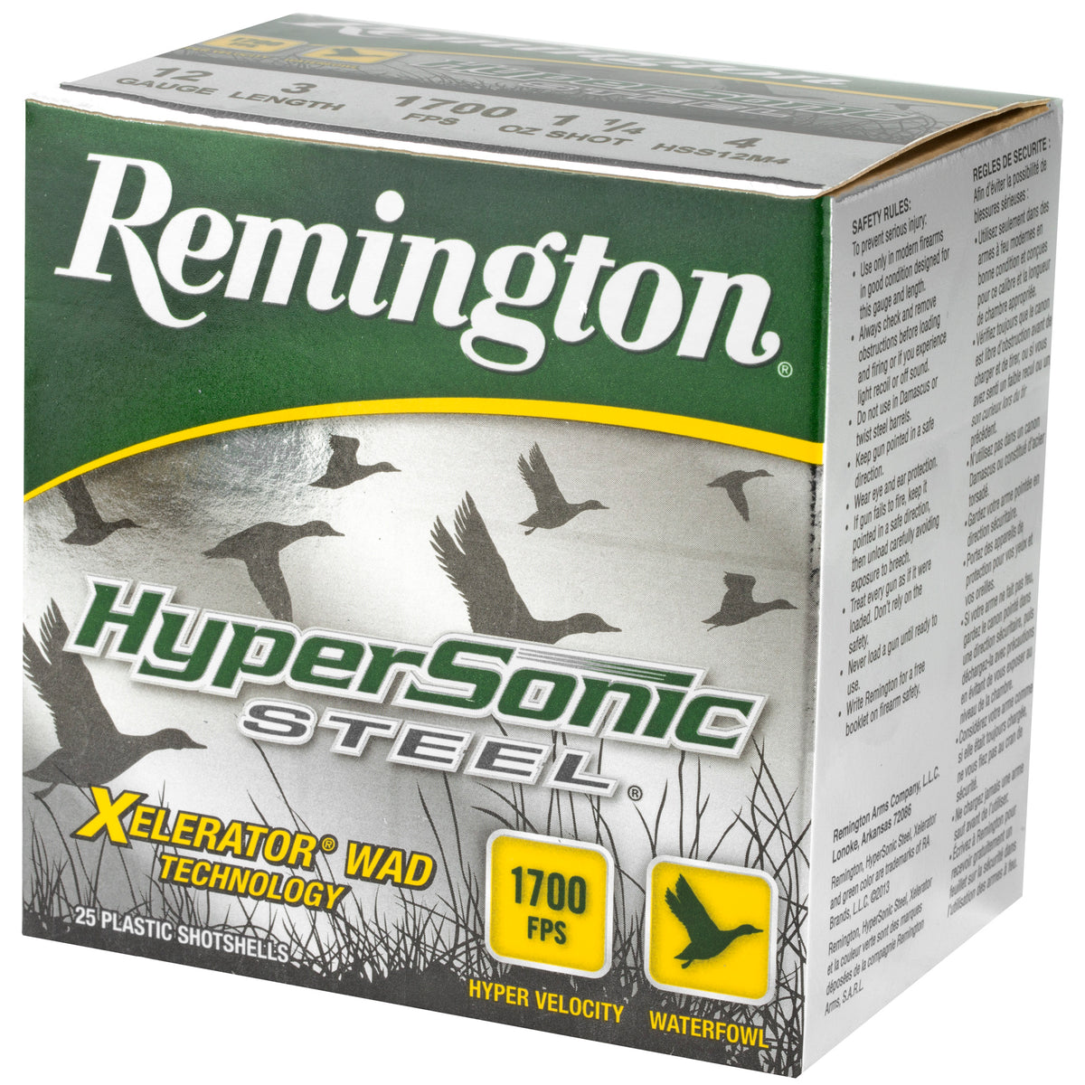 REMINGTON HYPERSONIC STEEL 12GA 3&quot; #4 25RD