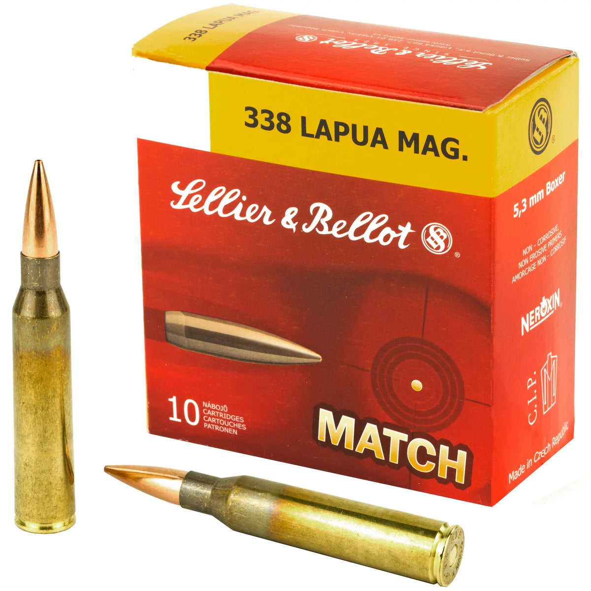 S&amp;B 338LAPUA 250GR SIERRA HPBT 10/BX - American Ordnance