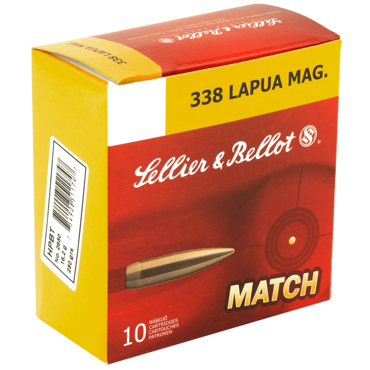 S&amp;B 338LAPUA 250GR SIERRA HPBT 10/BX - American Ordnance