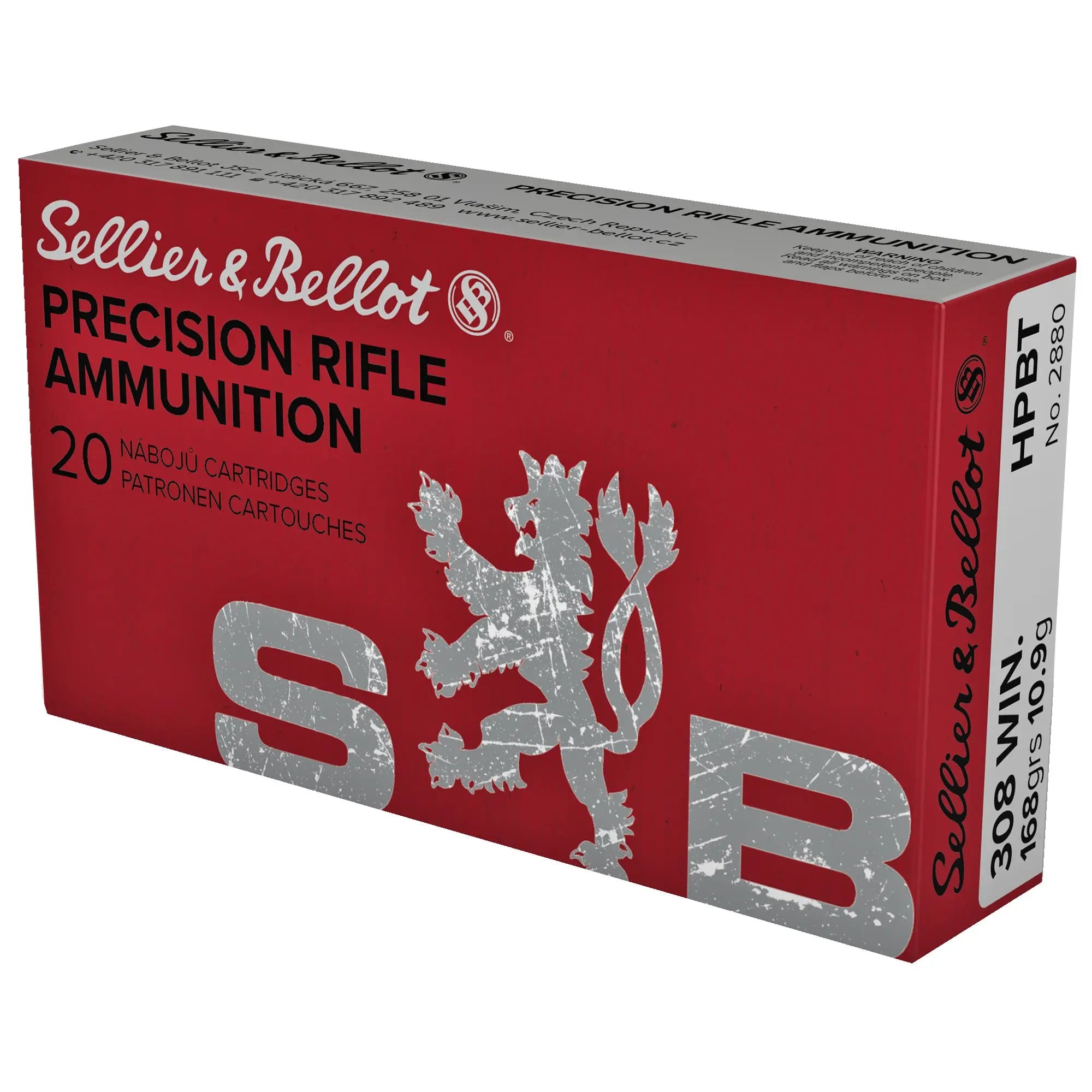 S&B 308 WIN 168 GR HPBT 20/500 - American Ordnance