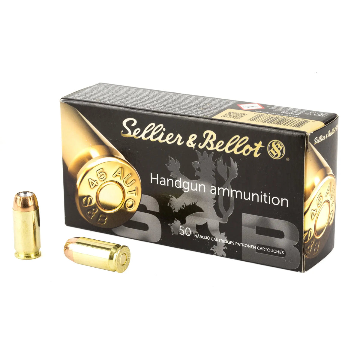 S&amp;B 45ACP 230GR JHP 50/1000 - American Ordnance