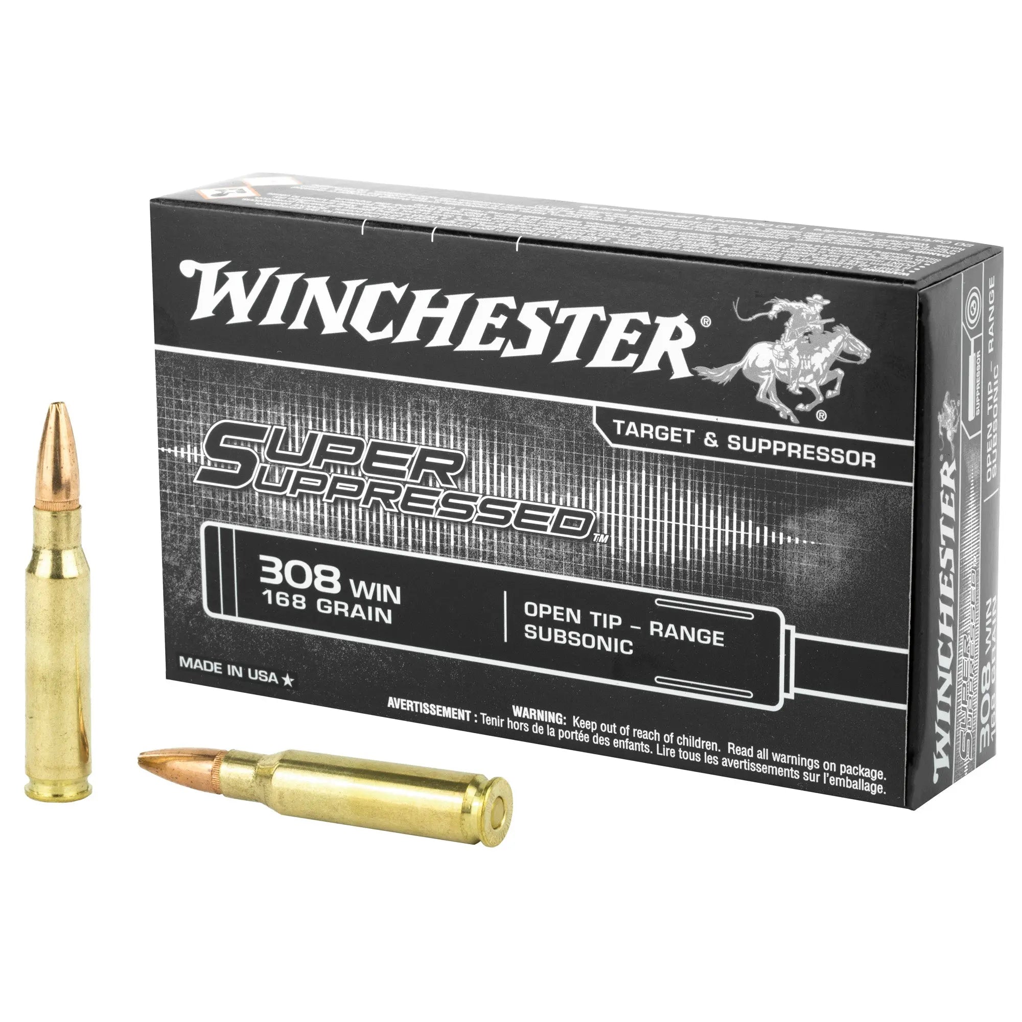 WIN SPPRSSD 308WIN 168GR OT 20/200 - American Ordnance