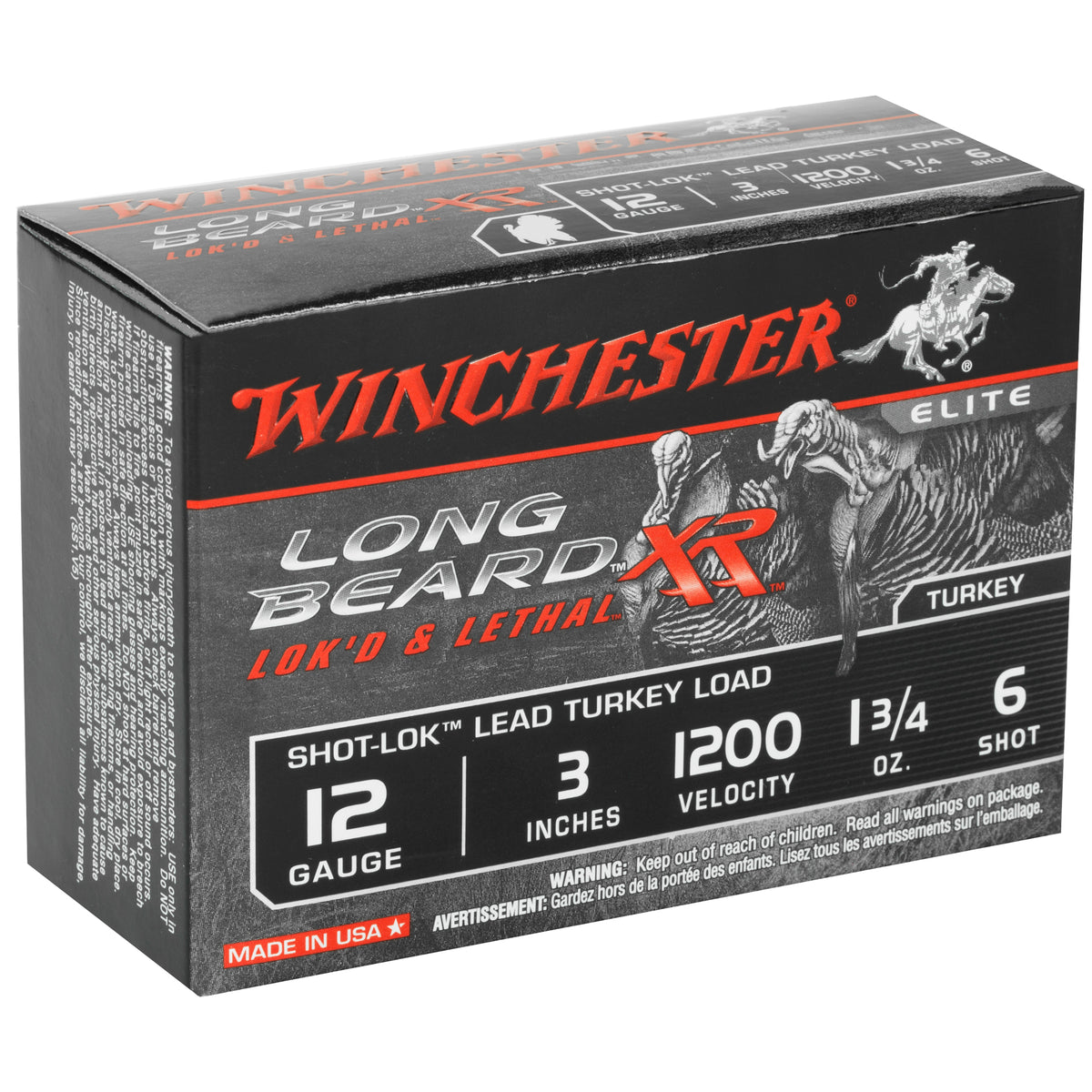 WINCHESTER LB XR TRKY 12GA 3&quot; #6 1.75OZ 10RD