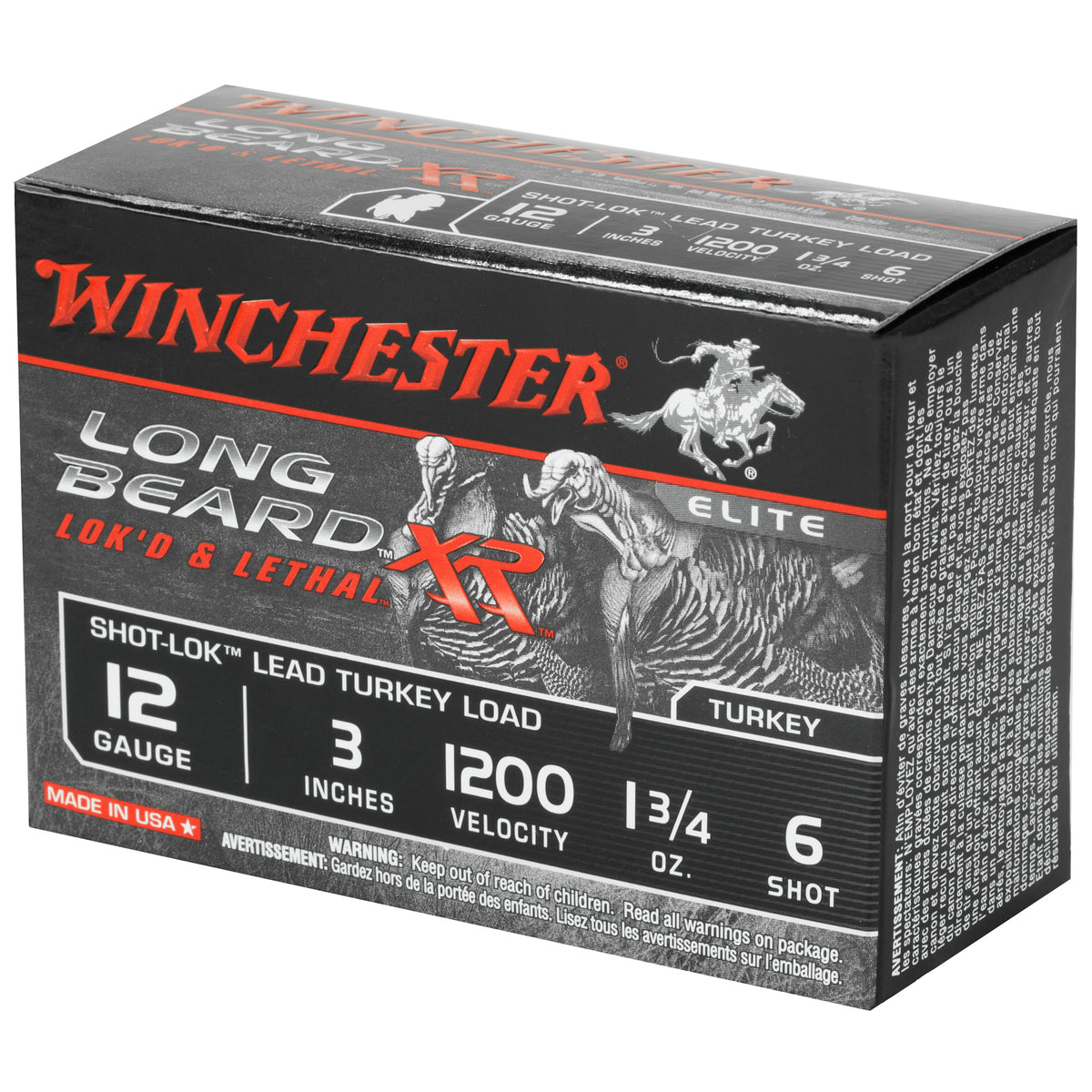 WINCHESTER LB XR TRKY 12GA 3&quot; #6 1.75OZ 10RD