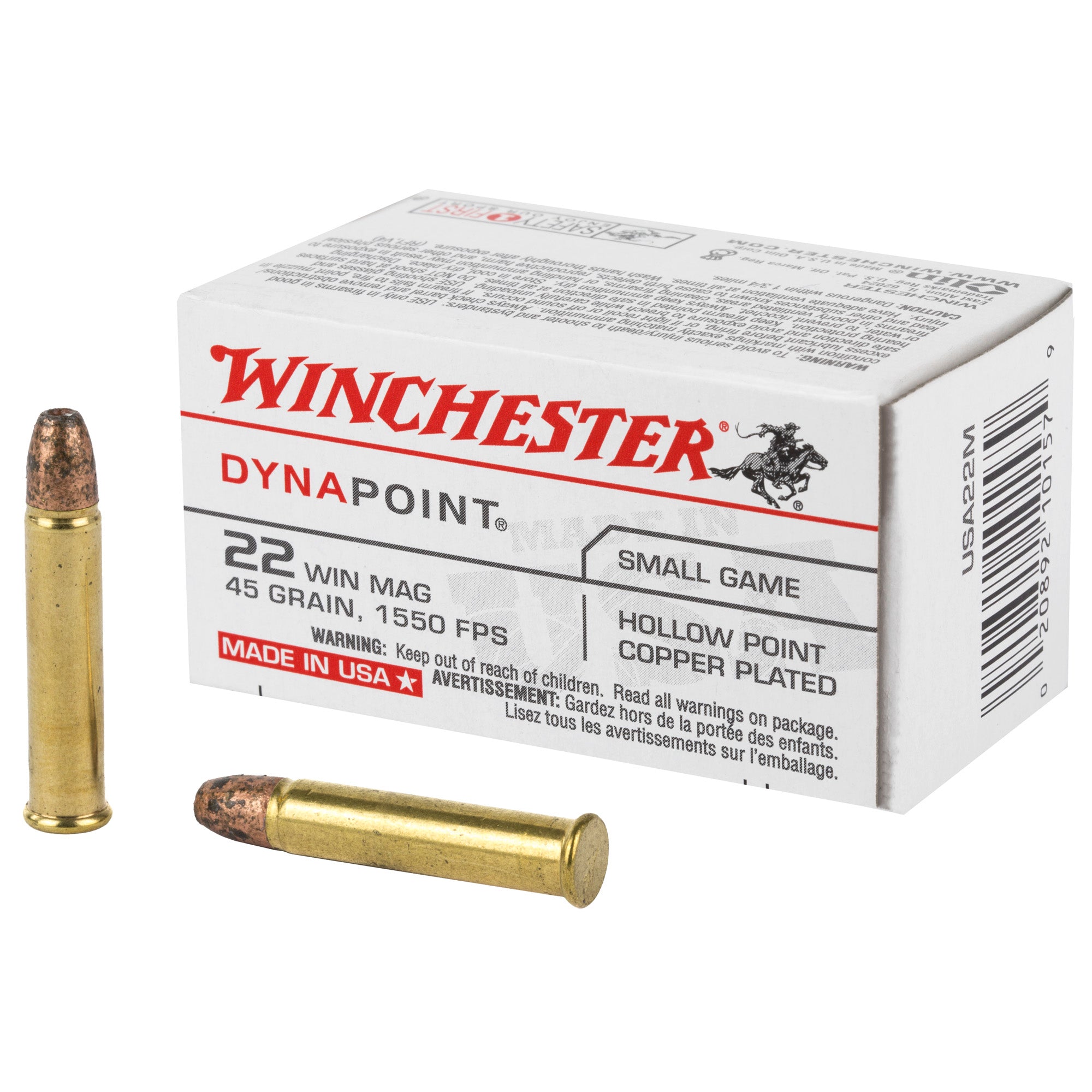 WIN USA 22 WMR 45GR DYNAPNT 50/2000 - American Ordnance