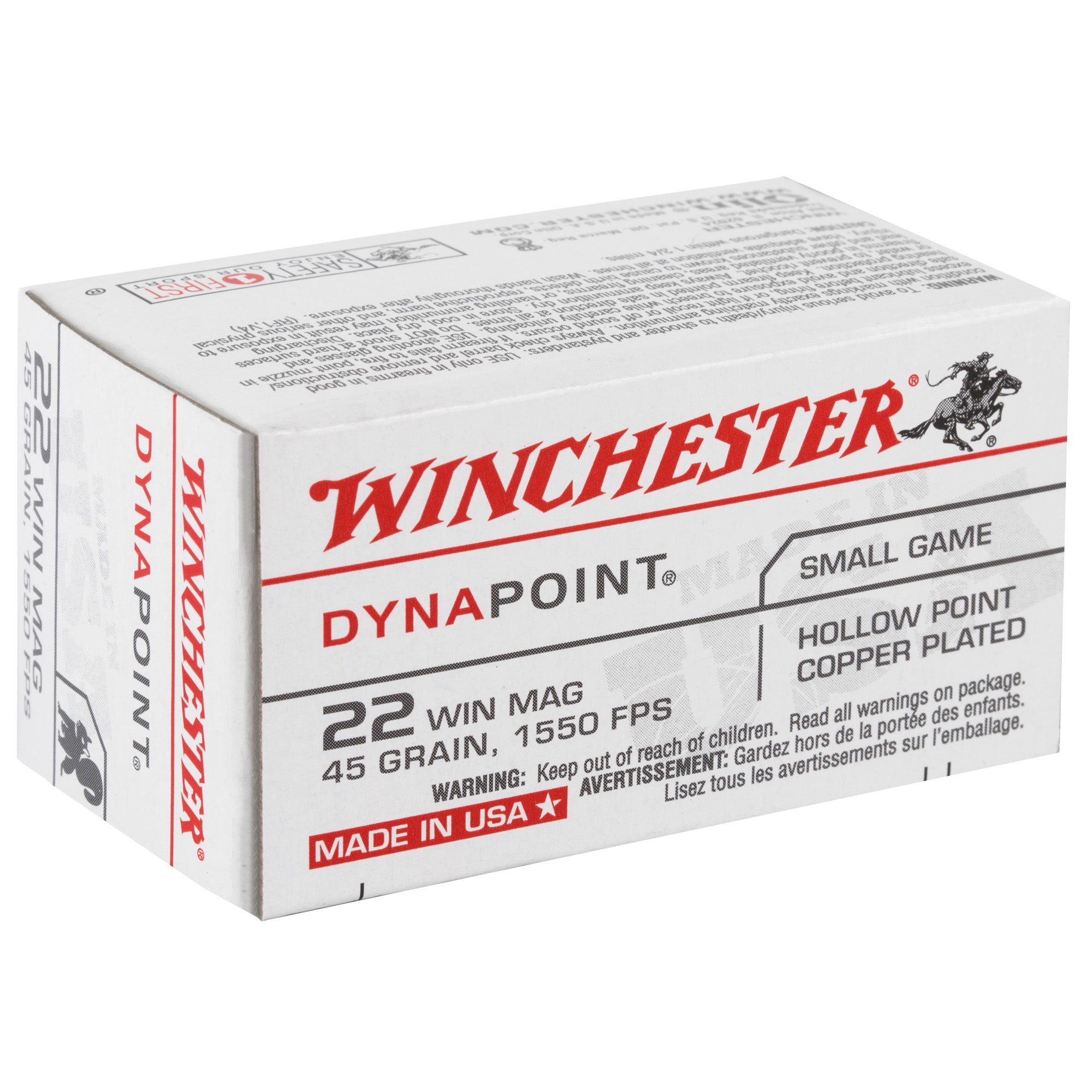 WIN USA 22 WMR 45GR DYNAPNT 50/2000 - American Ordnance