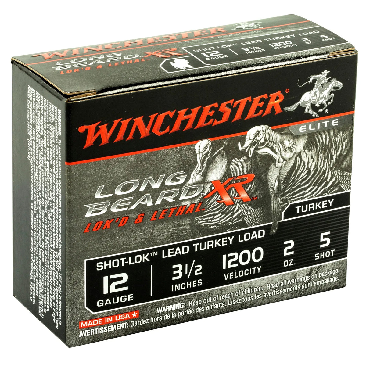 WIN LB XR TRKY 12GA 3.5&quot; #5 2OZ 10/1 - American Ordnance