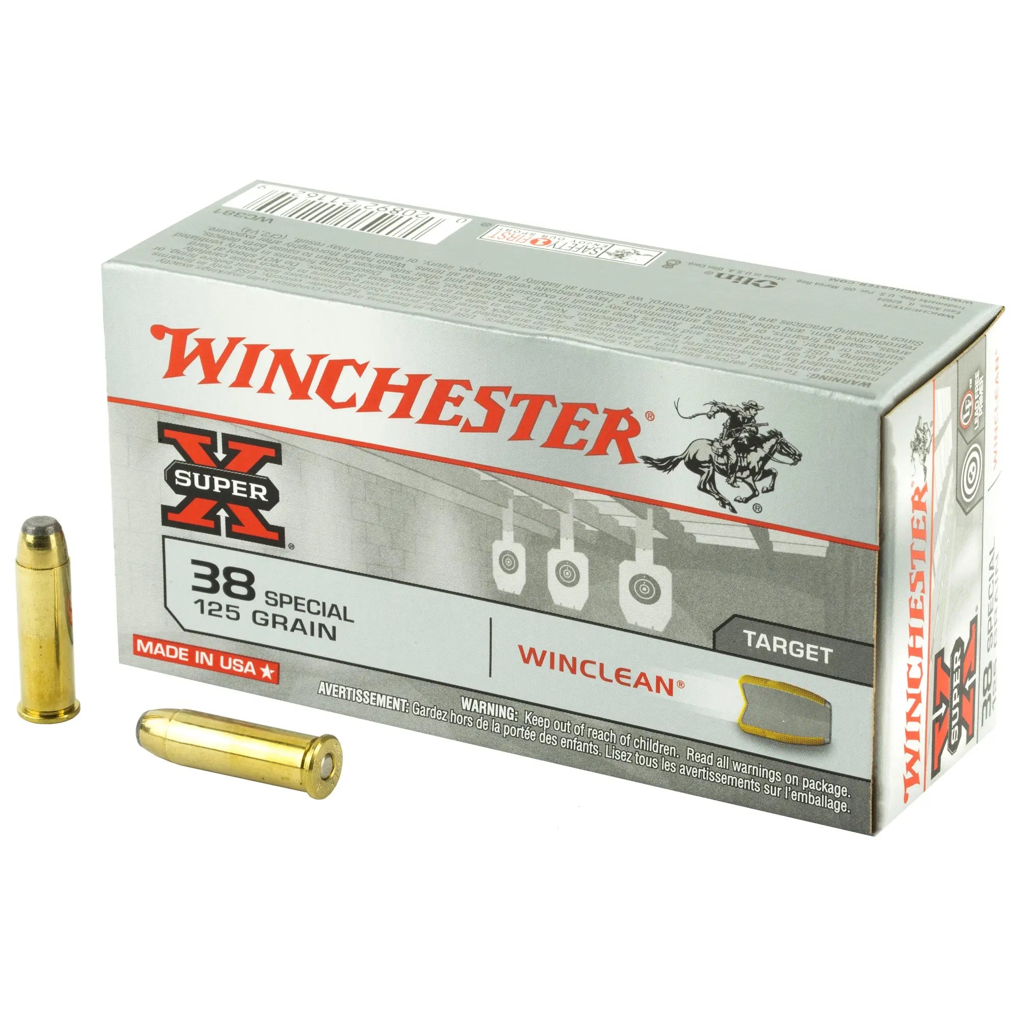 WIN SPRX WINCLEAN 38SPL 125GR 50/500 - American Ordnance