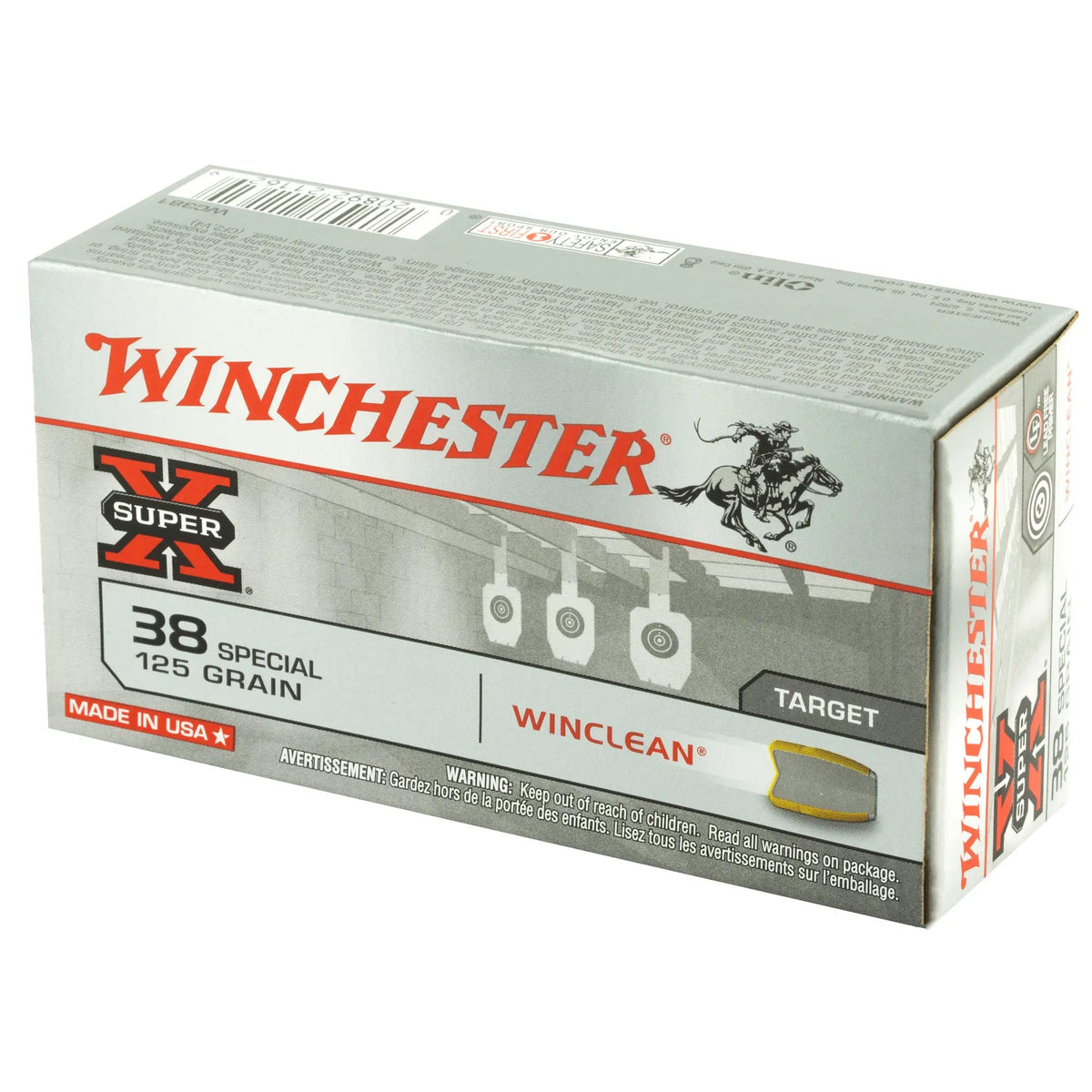 WIN SPRX WINCLEAN 38SPL 125GR 50/500 - American Ordnance