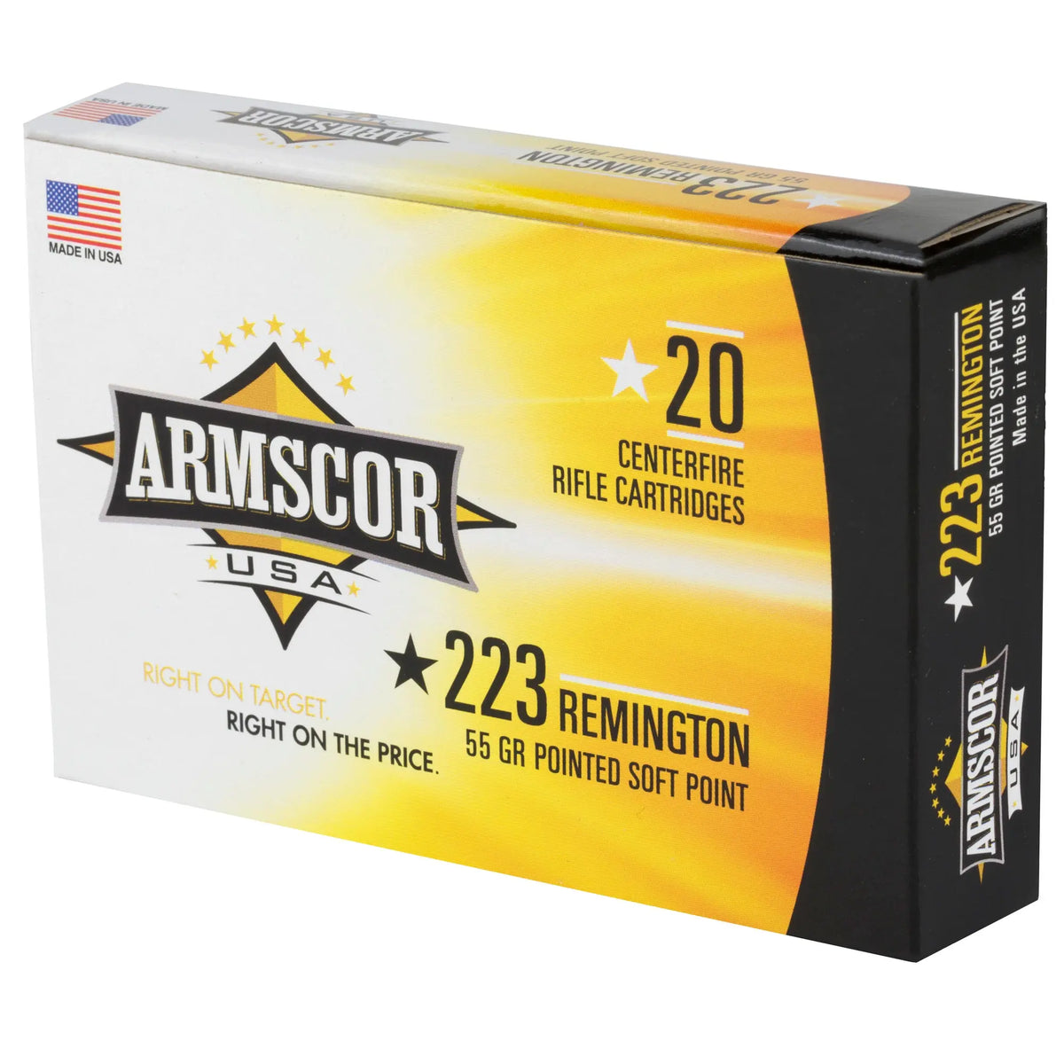 ARMSCOR 223REM 55GR PSP 20/1000 - American Ordnance