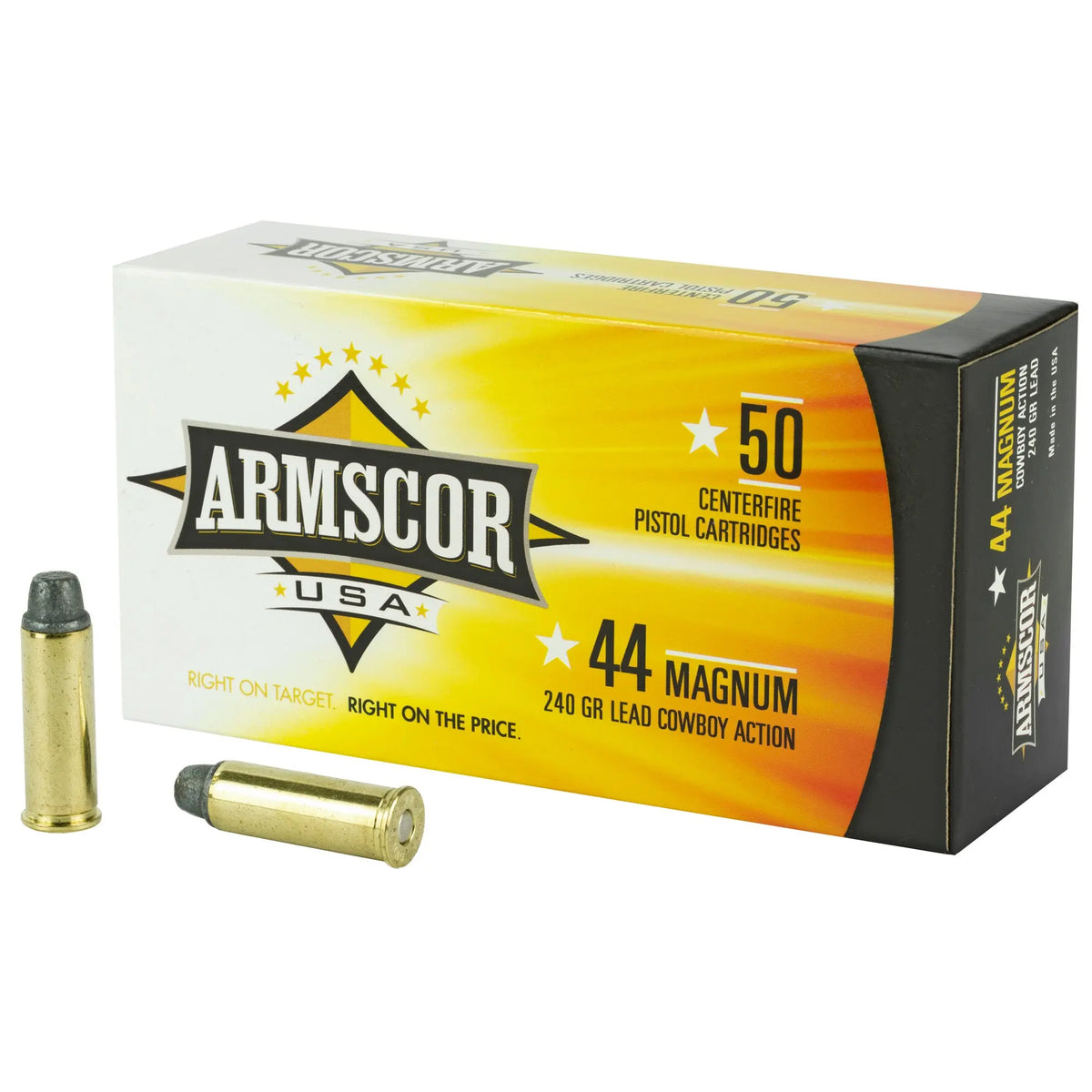 ARMSCOR 44MAG 240GR SWC 50/400 - American Ordnance