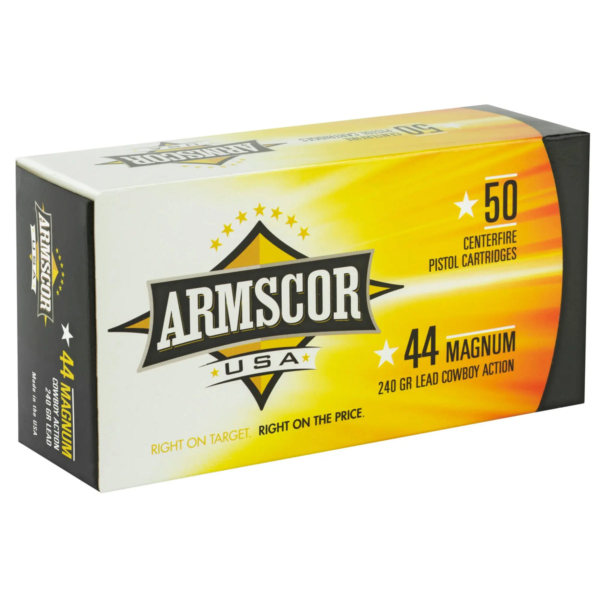 ARMSCOR 44MAG 240GR SWC 50/400 - American Ordnance