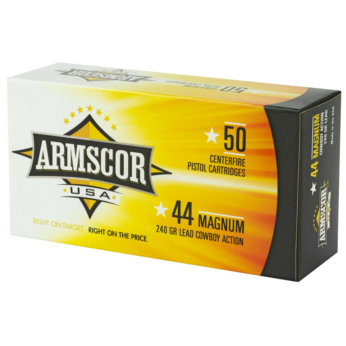 ARMSCOR 44MAG 240GR SWC 50/400 - American Ordnance