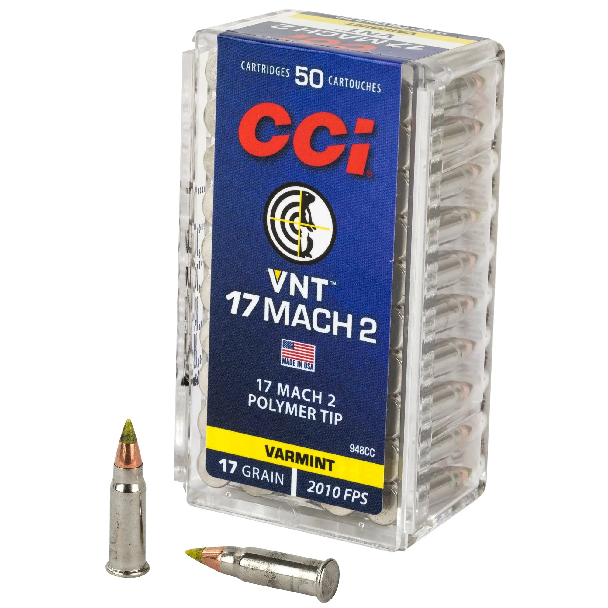 CCI 17 MACH 2 17GR VRMNT TIP 50/5000 - American Ordnance