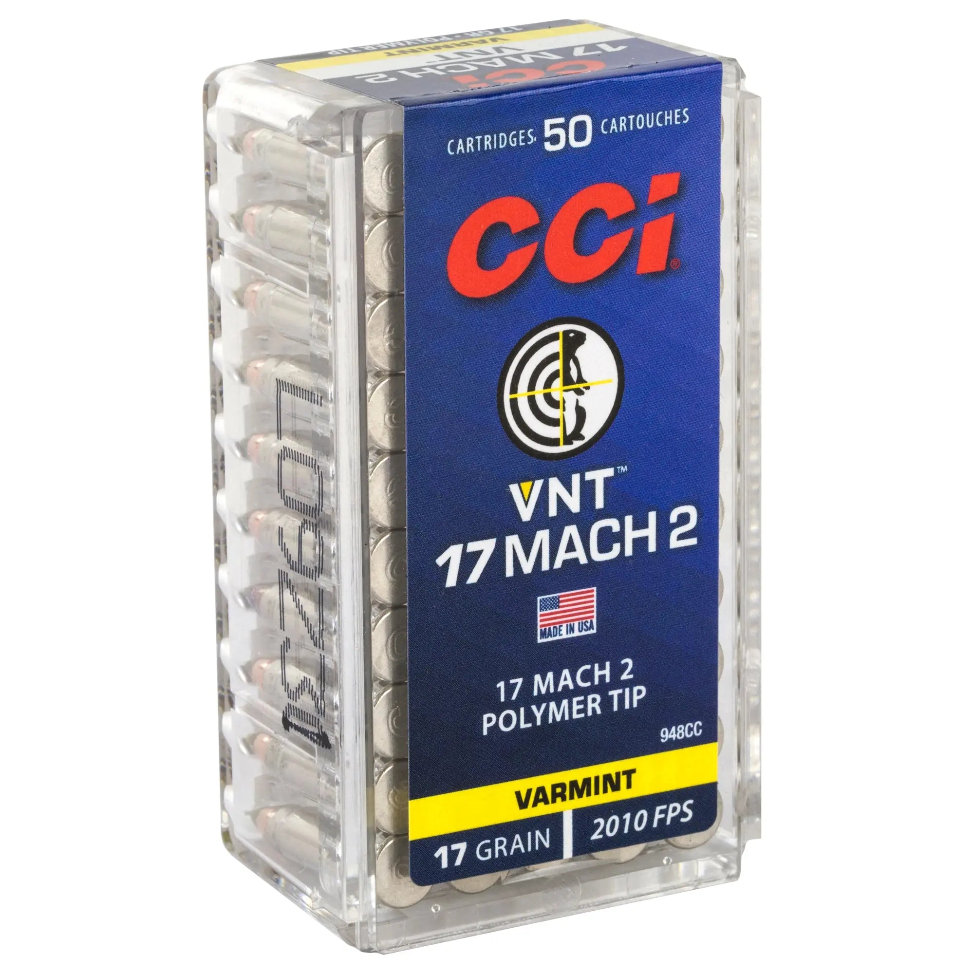 CCI 17 MACH 2 17GR VRMNT TIP 50/5000 - American Ordnance