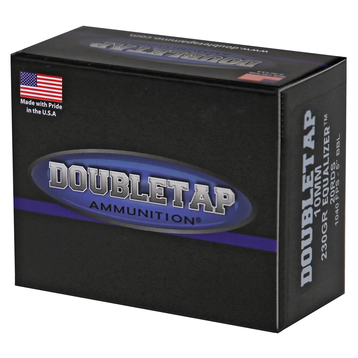 DBLTAP 10MM 230GR EQ JHP 20/1000 - American Ordnance