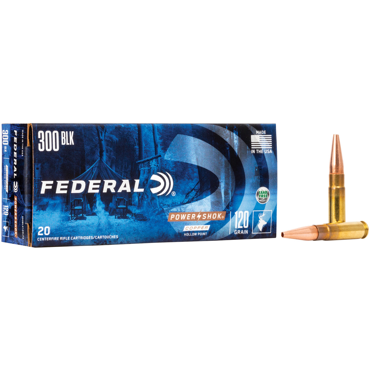 FEDERAL 300BLK 120GR  POWER-SHK SP 20RD