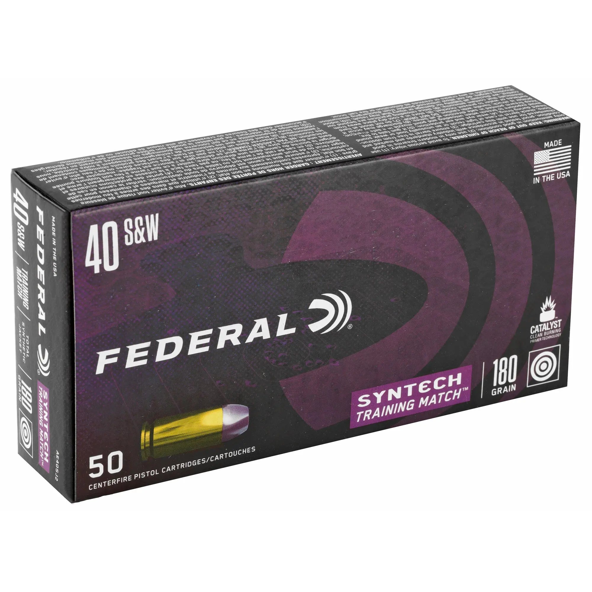 FED SYNTECH 40SW 180GR TSJ 50/500 - American Ordnance