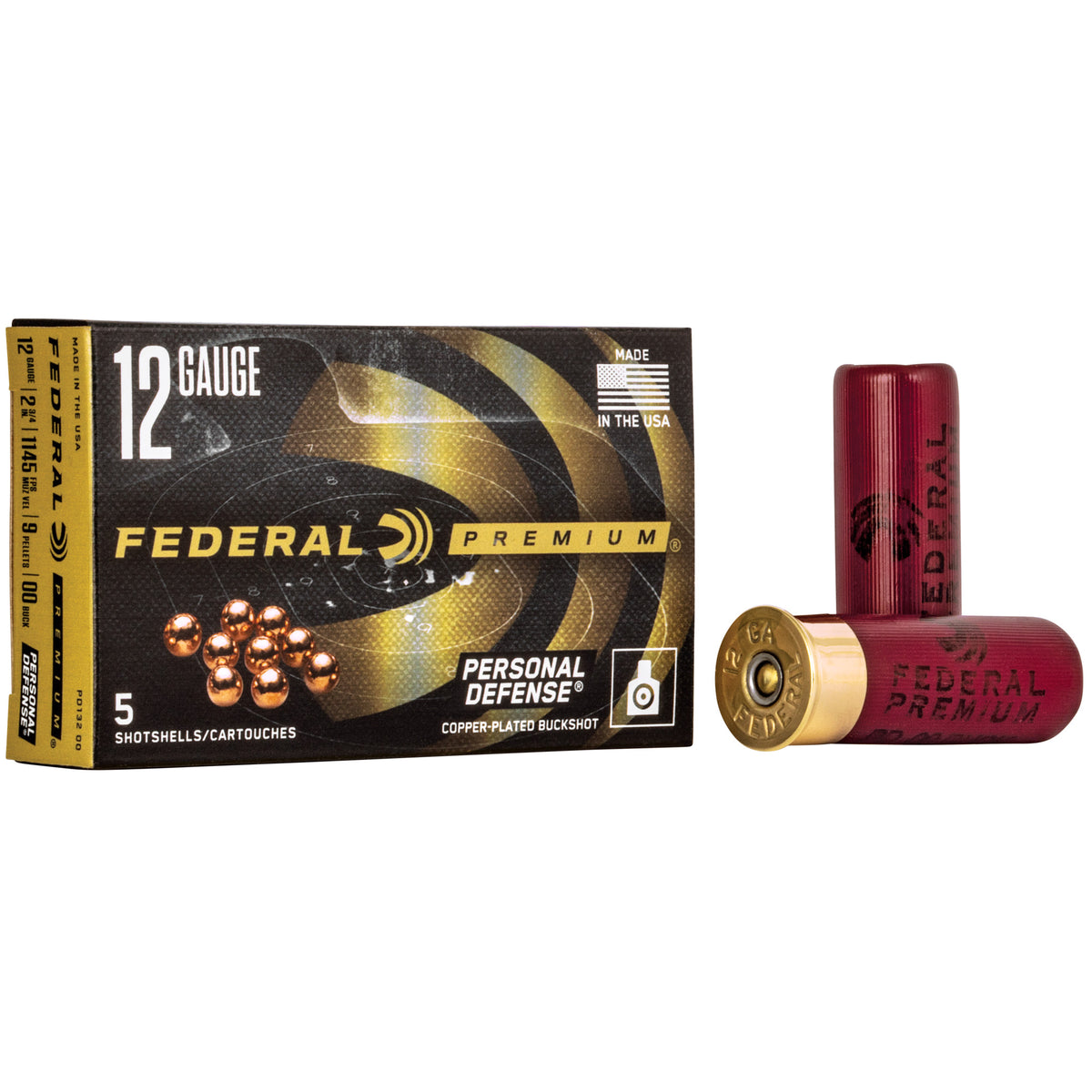 FEDERAL PD 12GA 2.75&quot; 00BCK 9PLT 5RD