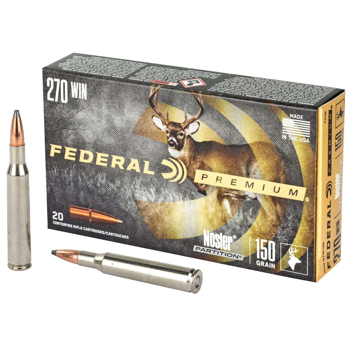 FEDERAL PREMIUM 270WIN 150GR NP 20RD