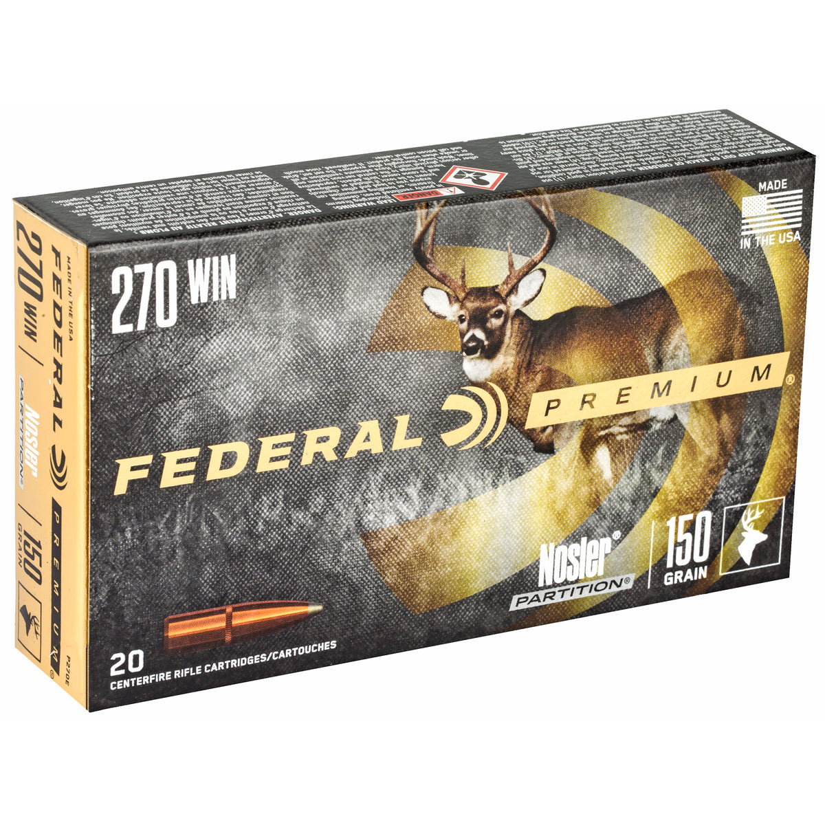 FEDERAL PREMIUM 270WIN 150GR NP 20RD