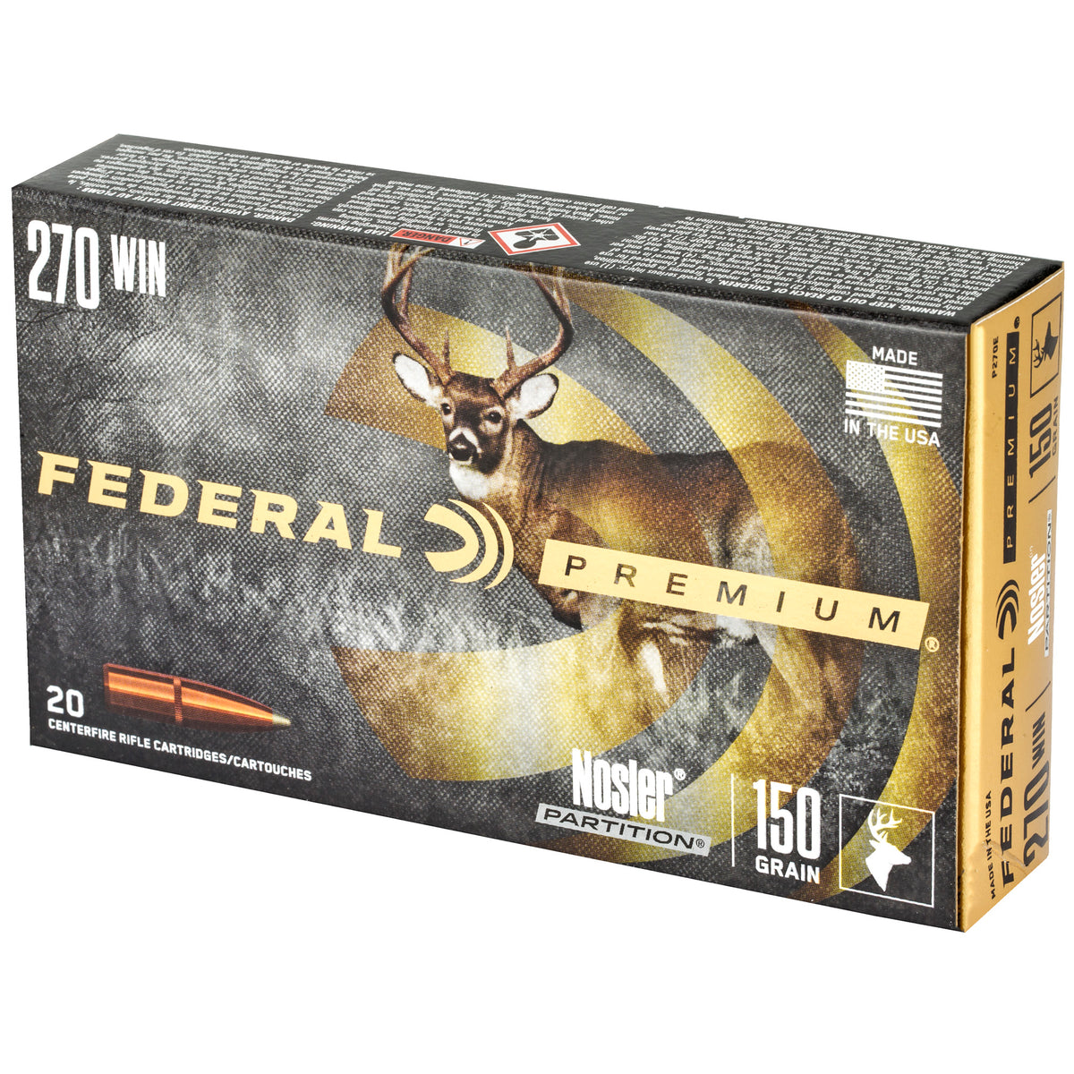 FEDERAL PREMIUM 270WIN 150GR NP 20RD