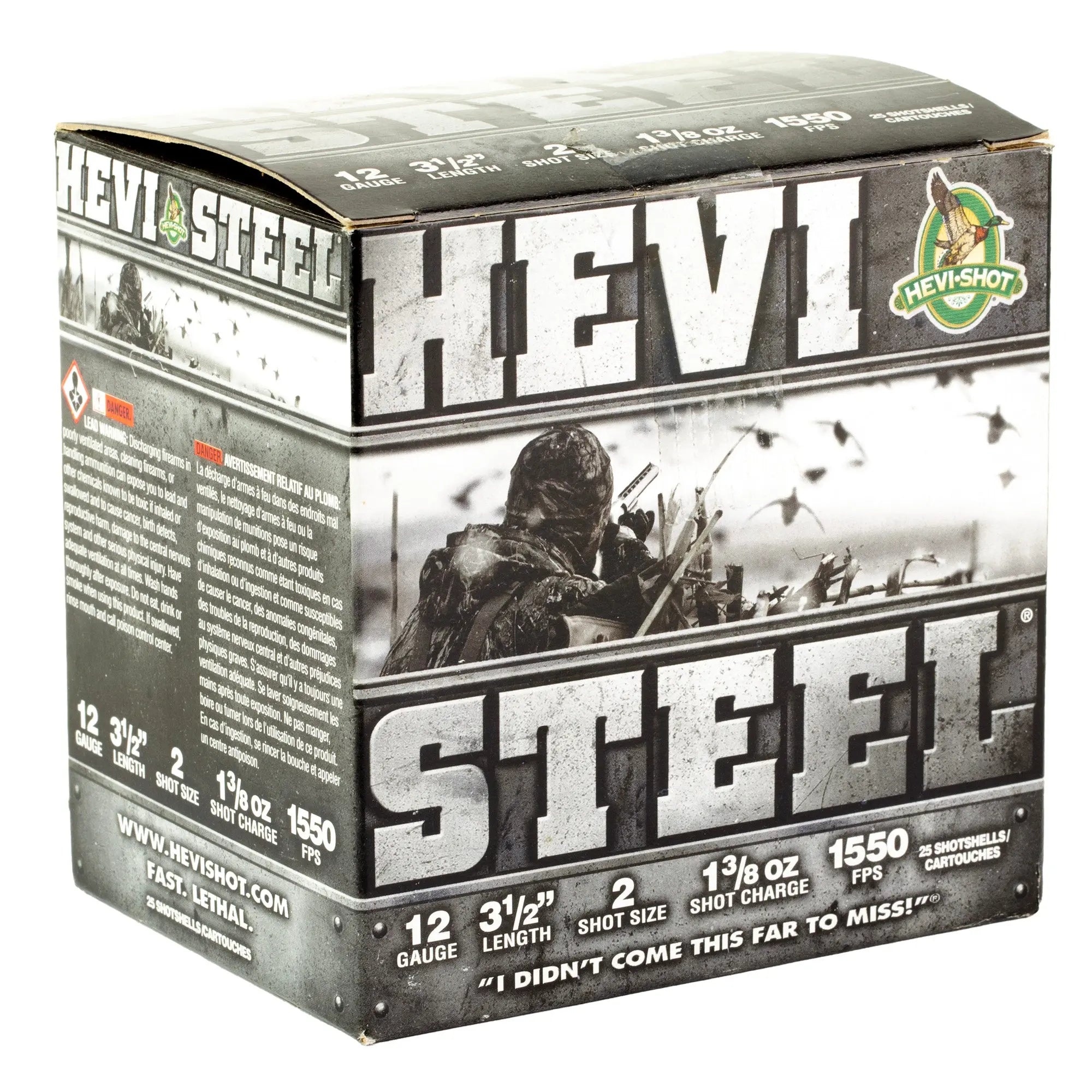 HEVI STEEL 12GA 3.5" #2 25/250 - American Ordnance