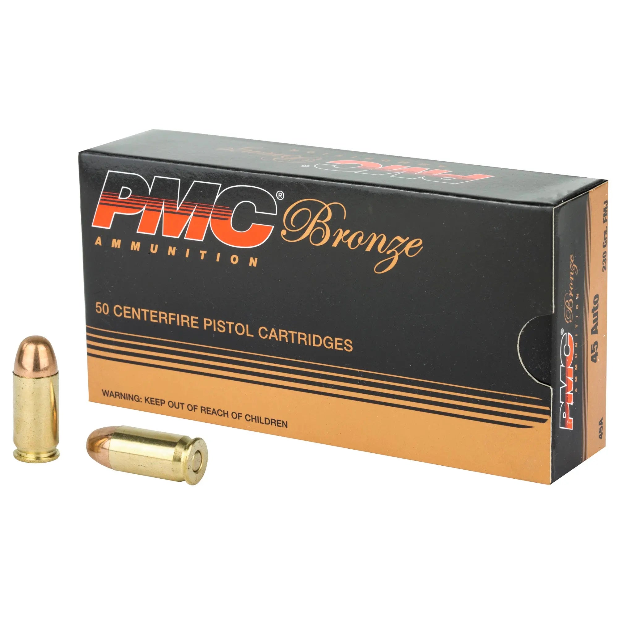 PMC BRNZ 45ACP 230GR FMJ 50/1000 - American Ordnance