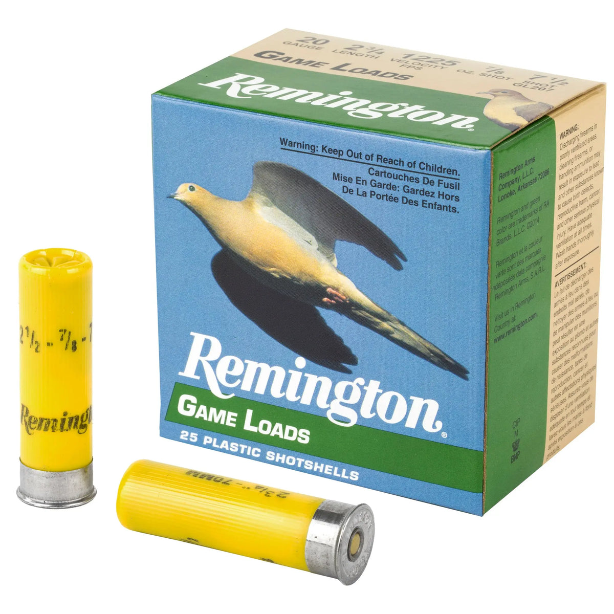REM GAM LOAD 20GA 2 3/4&quot; #7.5 25/250 - American Ordnance
