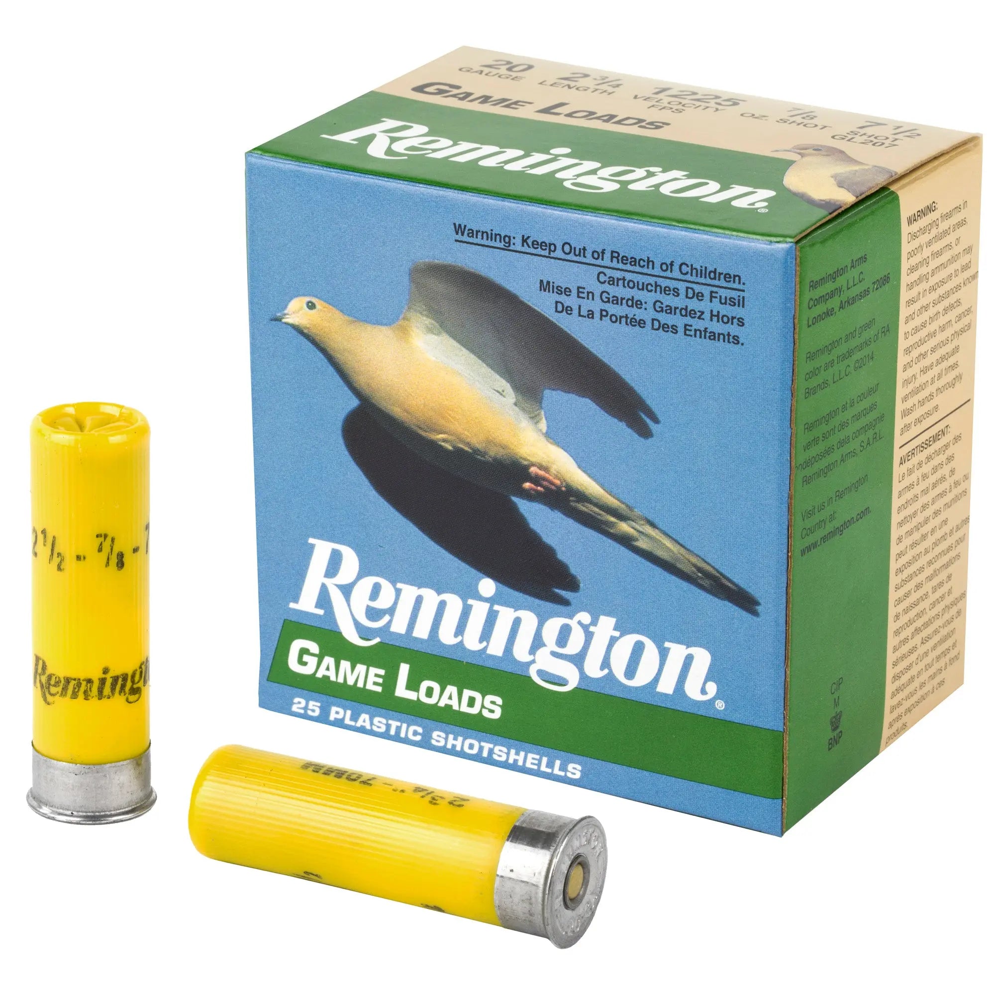 REM GAM LOAD 20GA 2 3/4" #7.5 25/250 - American Ordnance