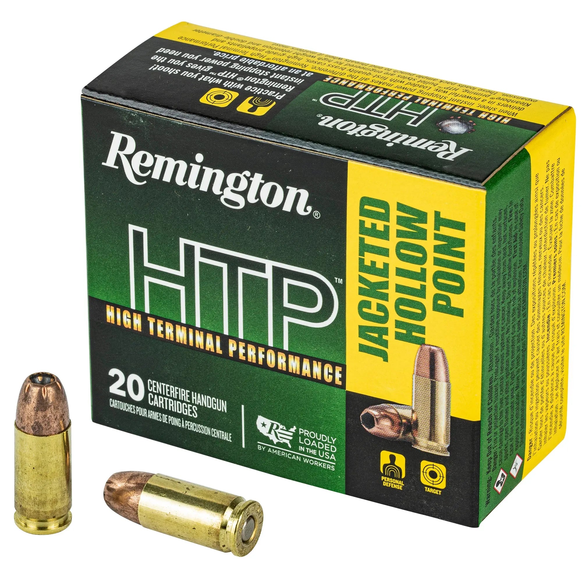 REM HTP 9MM +P 115GR JHP 20/500 - American Ordnance