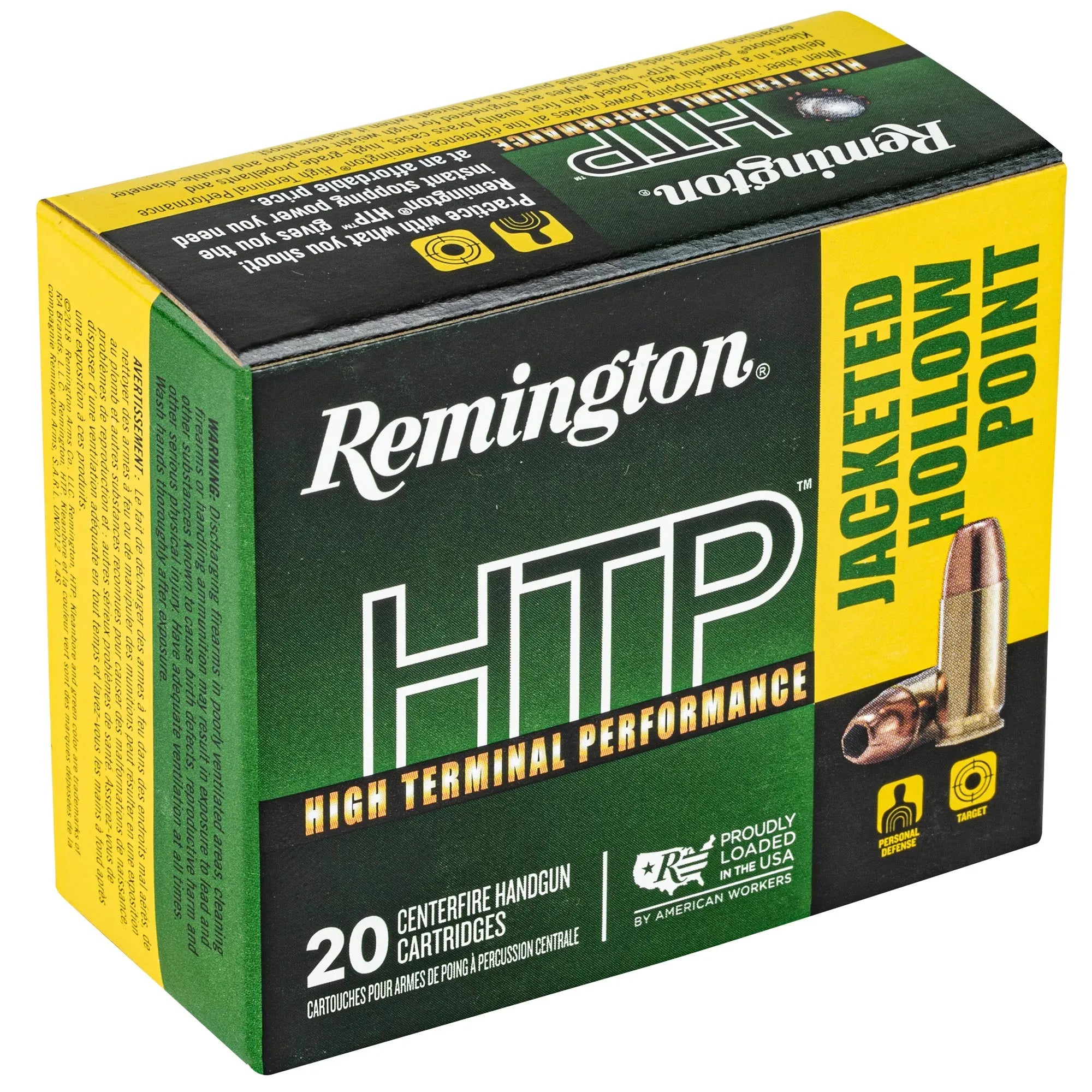 REM HTP 9MM +P 115GR JHP 20/500 - American Ordnance