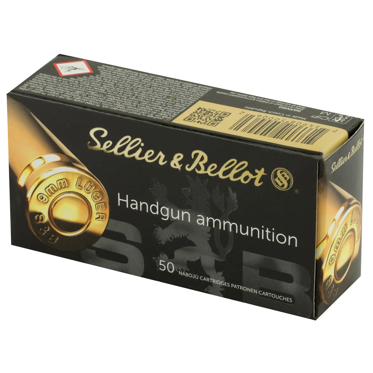 S&amp;B 9MM 115GR JHP 50/1000 - American Ordnance