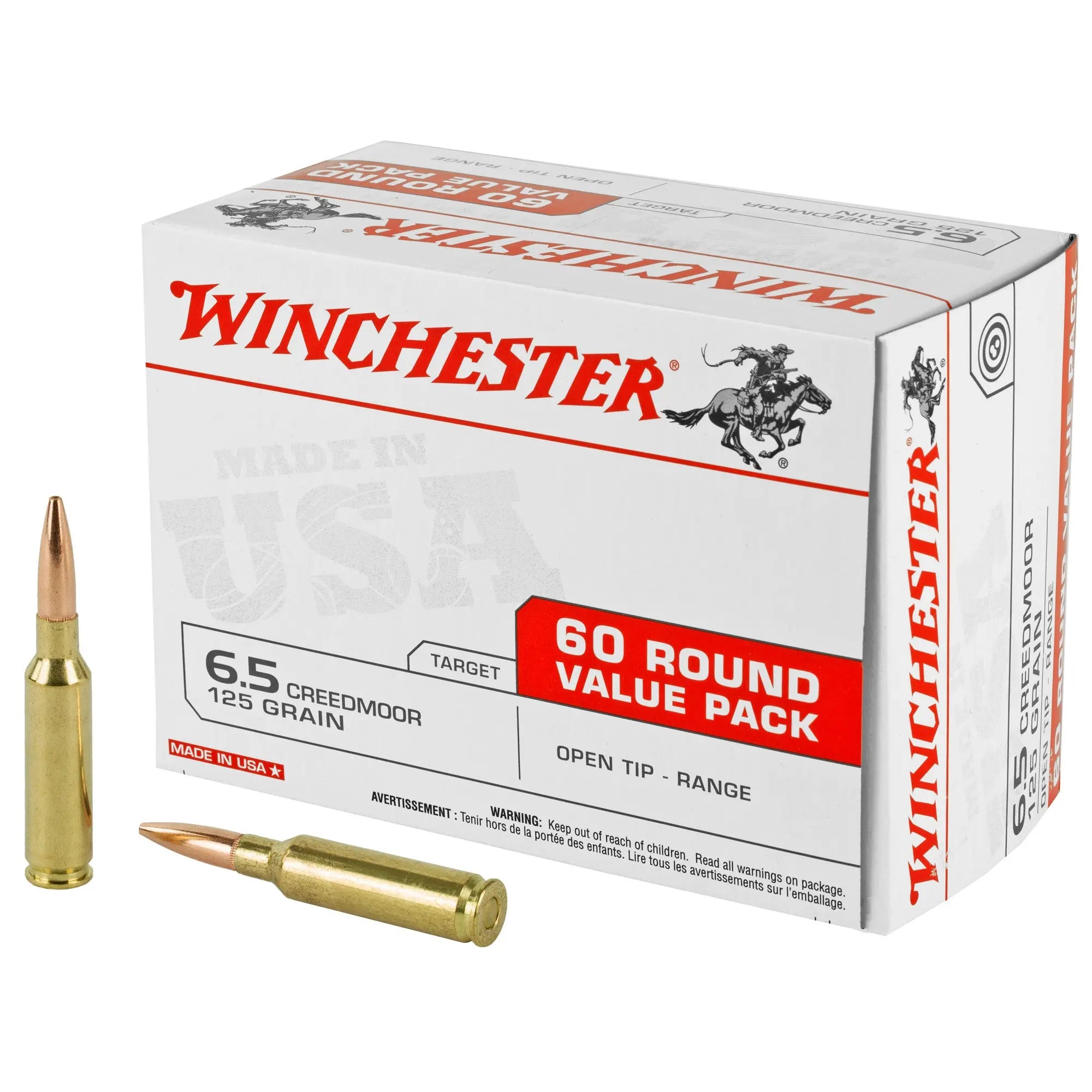 WIN USA 6.5CREED 125GR OT 60/240 - American Ordnance