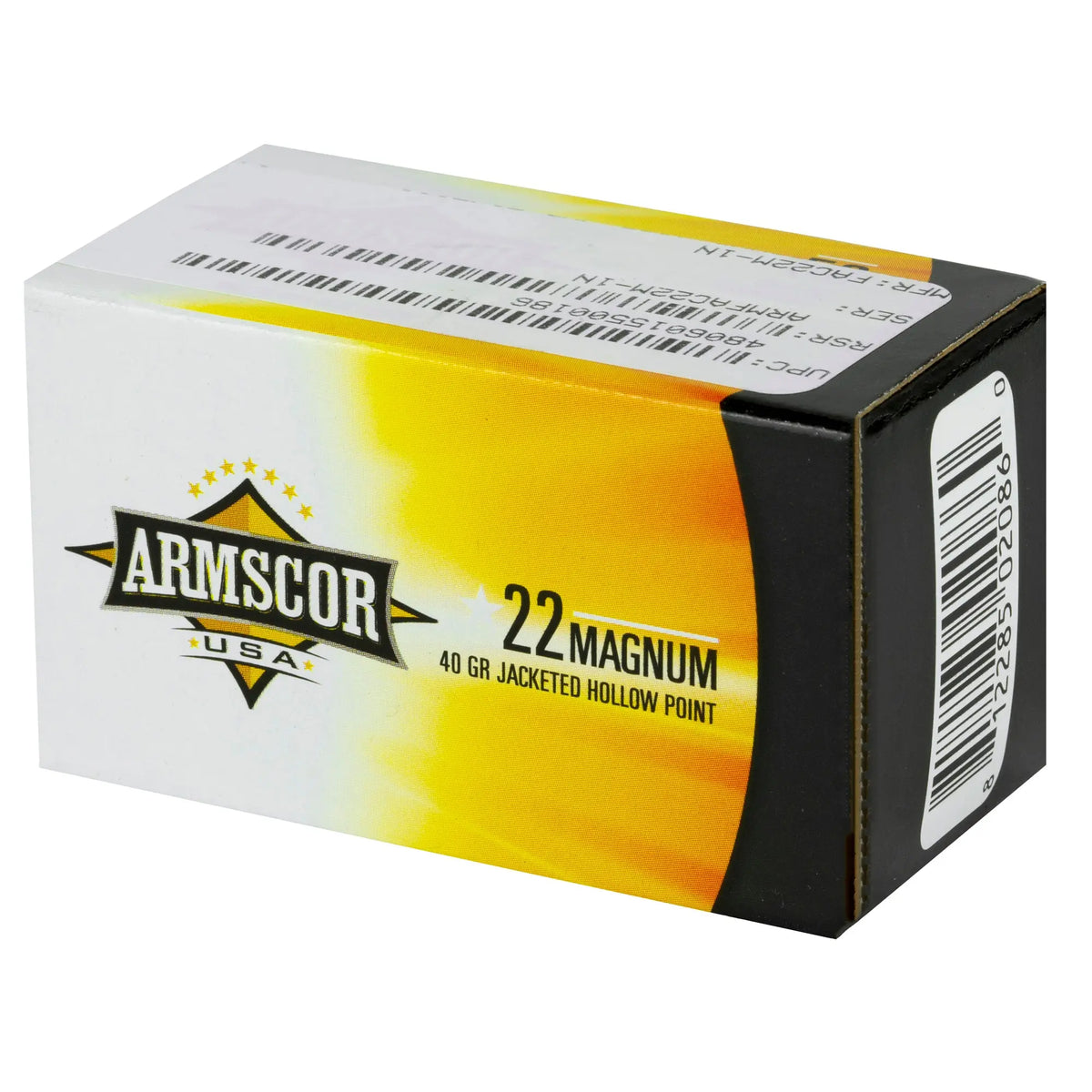 ARMSCOR 22WMR 40GR JHP 50/2000 - American Ordnance