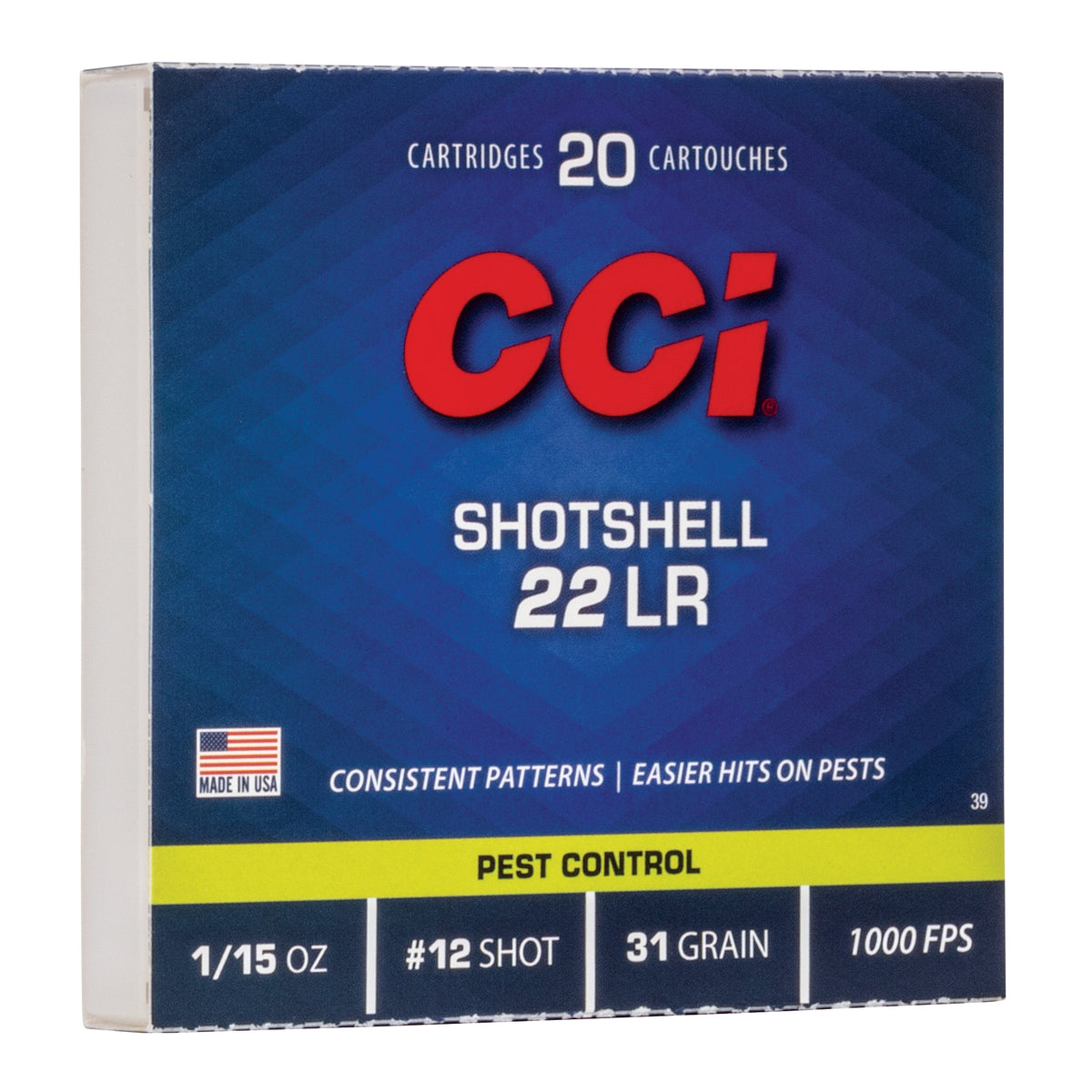 CCI P22SS 22LR SHOTSHELL 20RD