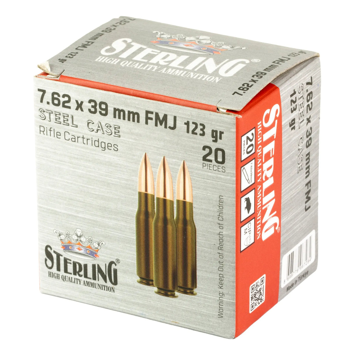 STERLING SC 762X39 123GR FMJ 20/1000 - American Ordnance