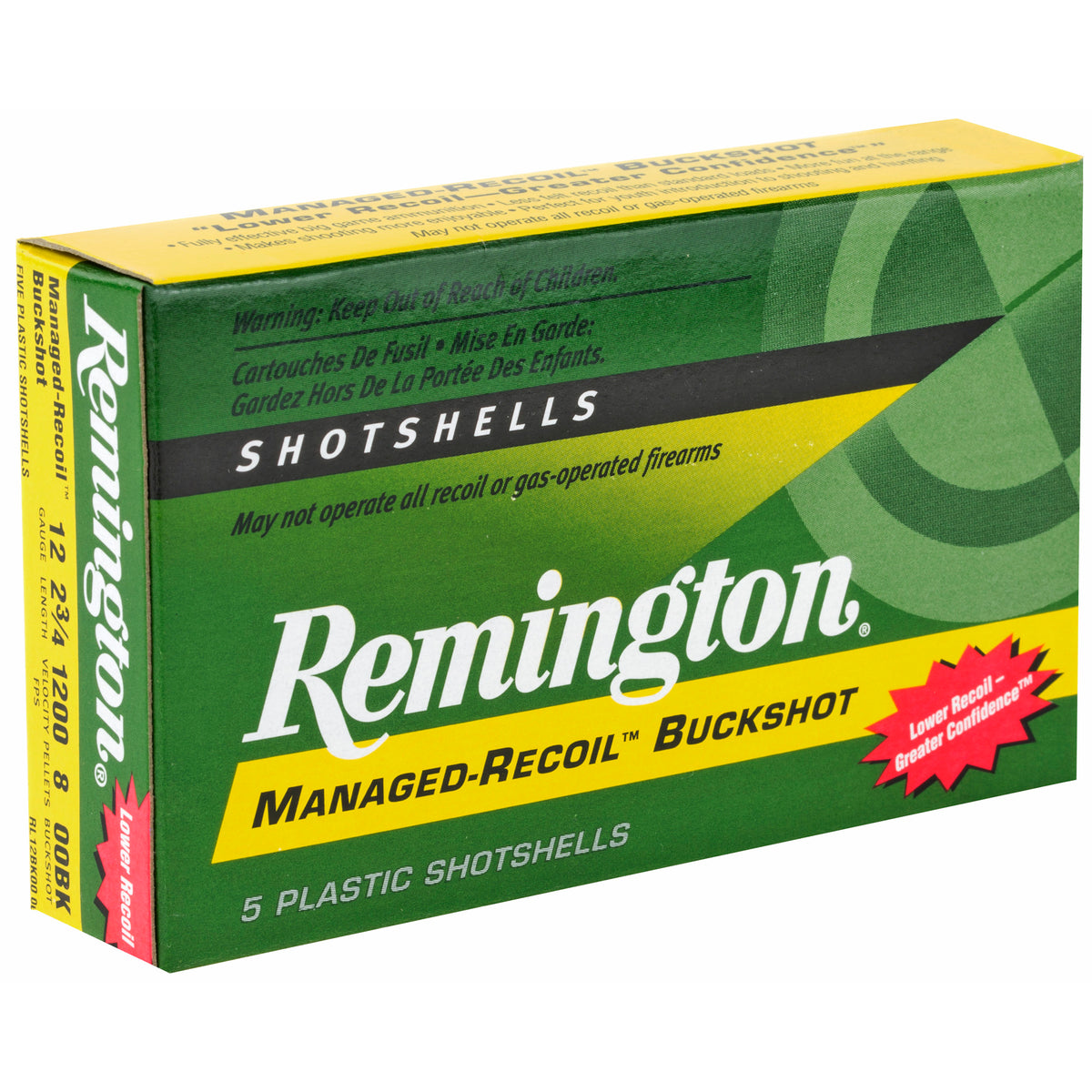 REMINGTON EXP MR 12GA 2.75&quot; OO BCK 5RD