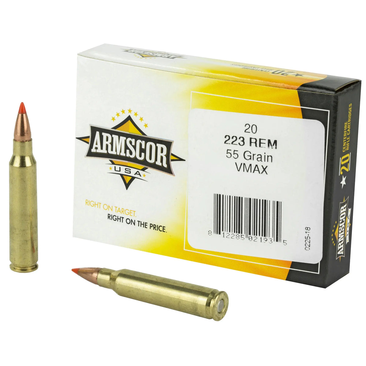 ARMSCOR 223REM 55GR VMAX 20/1000 - American Ordnance